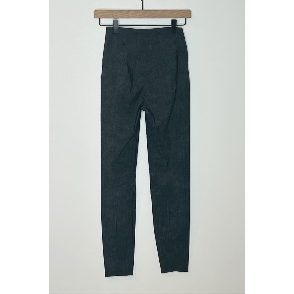 Lululemon Here to There High-Rise 7/8 Pant Crosshatch Black/Grey Size 4 - Picture 6 of 13